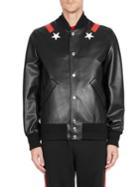 Givenchy Star Leather Bomber Jacket