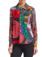 Comme Des Garcons Abstract Georgette Shirt