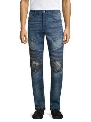 True Religion ??occo Slim Fit Classic Studded Jeans