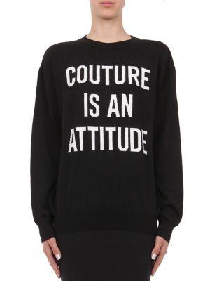 Moschino Capsule Intarsia-knit Couture Virgin Wool Sweater