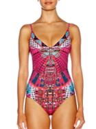 Camilla One-piece Embellished Printed Swimsuit