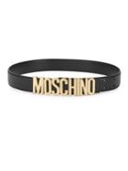 Moschino Basic Leather Belt