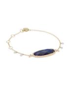 Meira T Pave Diamond, Blue Labradorite & 14k Yellow Gold Bracelet