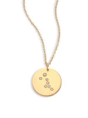 Bare Constellations Taurus Diamond & 18k Yellow Gold Pendant Necklace