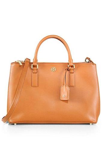 Tory Burch Robinson Double-zip Leather Tote