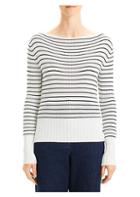 Theory Striped Boatneck Sweater