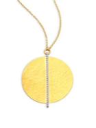 Gurhan Lush Diamond Large 24k Yellow Gold Pendant Necklace