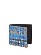 Burberry Graffiti Vintage Check Leather Bi-fold Wallet