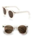 Cutler And Gross 51mm Clear Round Sunglasses