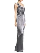 Likely Chandler One-shoulder Metallic Gown