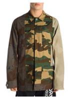 Off-white Reconstructed Cotton Camo Field Jacket