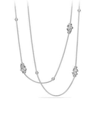 David Yurman Crossover Station Necklace With Diamonds