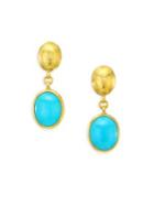 Gurhan Amulet Hue 24k Gold Turquoise Drop Earrings