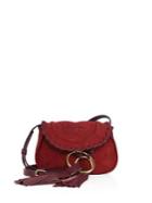 See By Chloe Polly Mini Whipstitched Suede Saddle Bag