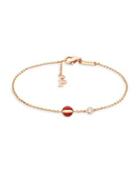 Piaget Possession Diamond, Carnelian & 18k Rose Gold Bracelet