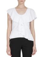 Givenchy Pleated Ruffle Top