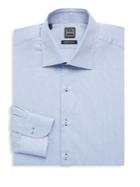Ike Behar Regular-fit Mini Polka Dots Cotton Dress Shirt