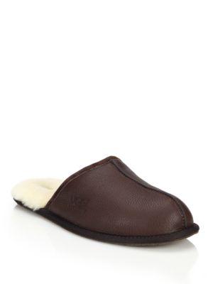 Ugg Scuff Leather Slippers