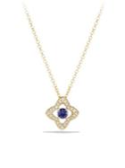David Yurman Venetian Gemstone & Diamond Pave Quatrefoil Pendant Necklace