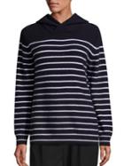 Vince Cashmere Hooded Striped Sweater
