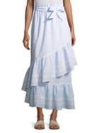 Jonathan Simkhai Stripe Cotton Coverup Skirt