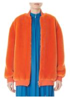Tibi Zip-up Faux-fur Track Jacket