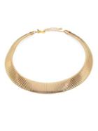 Kenneth Jay Lane Graduated Snake-ribbed Collar Necklace