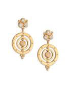 Temple St. Clair Celestial Diamond & 18k Yellow Gold Piccolo Tolomeo Drop Earrings
