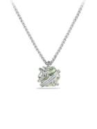 David Yurman Cable Wrap Necklace With Prasiolite And Diamonds