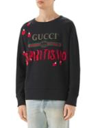 Gucci Spiritismo Logo Cotton Knit Sweater