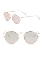 Dior Dior Origins 1 53mm Mirrored Round Sunglasses