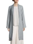 Eileen Fisher Organic Linen Shawl Collar Jacket