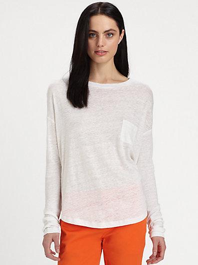 Vince Linen Pocket T-shirt