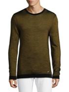 Versace Collection Striped Medusa Sweater