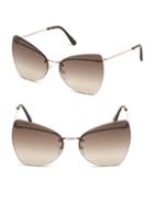 Tom Ford Eyewear Presley 61mm Butterfly Sunglasses