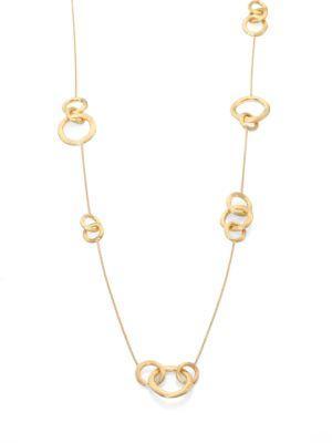 Marco Bicego Jaipur Link 18k Yellow Gold Station Necklace