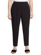 Eileen Fisher, Plus Size System Slouchy Silk Ankle Pants