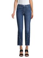 7 For All Mankind Edie Straight-leg Grommet Jeans
