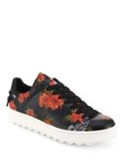 Coach Wild Lily Leather Sneakers