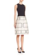 Narciso Rodriguez Contrast Fit-and-flare Dress