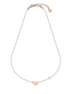 Majorica Angel Rose Gold Heart & Pearl Necklace