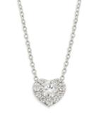 Hearts On Fire Diamond & 18k White Gold Heart Pendant Necklace