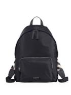 Burberry Abbeydale Leather Trim Backpack