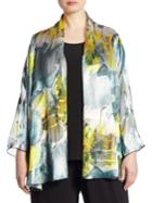 Caroline Rose Sheer Delight Devore Cardigan