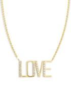 Lana Jewelry Diamond & 14k Yellow Gold Love Pendant Necklace