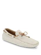 Tod's Gommini Scooby Tie Perforated Suede Driver Shoes