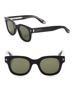 Givenchy Havana 47mm Square Sunglasses