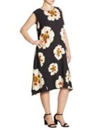 Lafayette 148 New York, Plus Size Romona Flower Print Dress