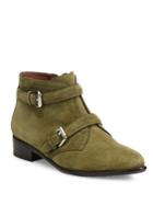 Tabitha Simmons Windle Buckled Suede Booties