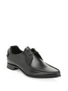 Prada Pointed Leather Laced Derby Shoe